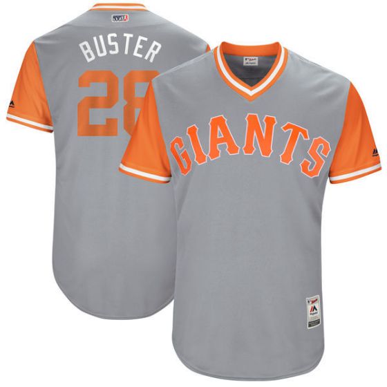 Men San Francisco Giants 28 Buster Grey New Rush Limited MLB Jerseys